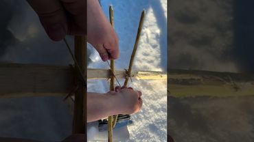 "Trout on Sticks: Mountains, Snow, and the Taste of Nature 🐟❄️"#outdoorcooking #cooking #fish #trout