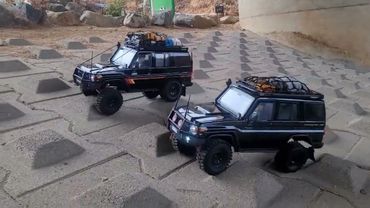 TWO black rgt ex86190 land cruiser mountain trailing
