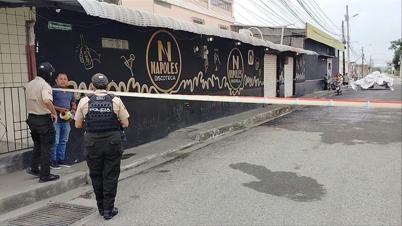 Images outside Ecuador nightclub where eight people were killed | AFP