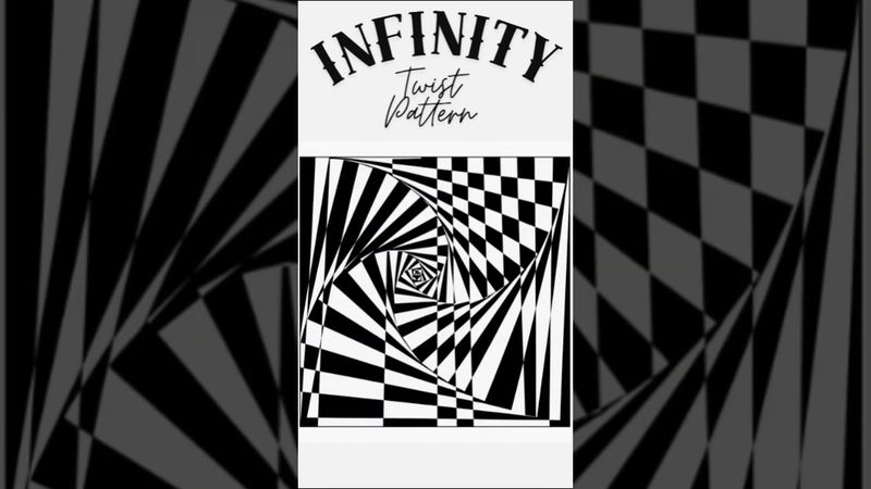 3D Illusion Infinity Twist Pattern #drawing #art