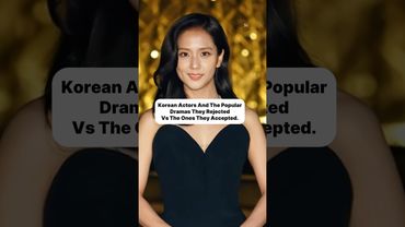 Korean Stars Who Rejected Hit Dramas for Different Roles 😱✨⚡️ #youtubeshorts