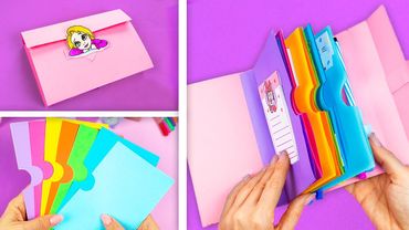 Как сделать Мини папку с Файлами? DIY Блокнот органайзер папка для записей Канцелярия своими руками