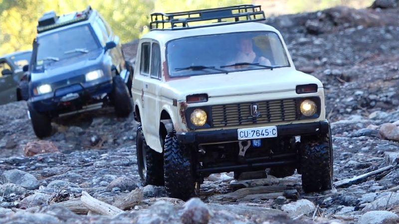 RC CRAWLER BARCELONA Top Models 4x4 off Road [ Rc group Trail ] Scale 1/10, Driving River