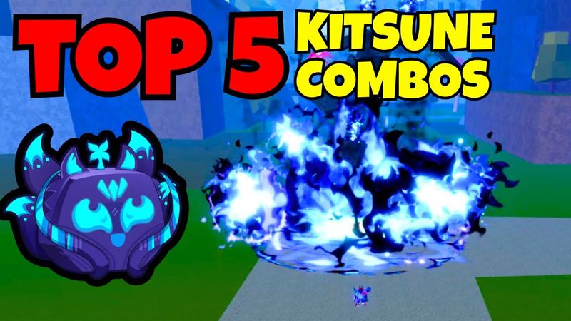 『TOP 5 EASY Kitsune Combos』Blox Fruits Update 27