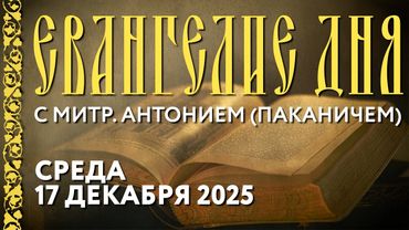 Толкование Евангелия с митр. Антонием (Паканичем). Среда, 17 декабря 2025 года.