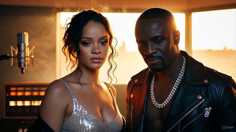 Non lasciarmi svanire -- Akon e Rihanna ( CANZONI D'AMORE 2025 )
