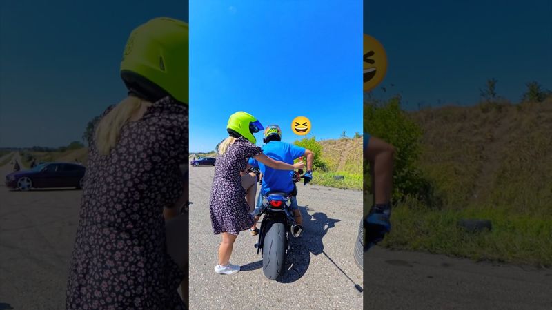 Обернулись ПОСМОТРЕТЬ все..😅 Когда понравился не только МОТОЦИКЛ😂 #bikelover #мото #motoraido