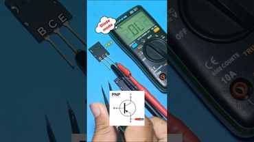 Another way to test PNP & NPN transistors using a digital multitester in diode mode #shorts #diy