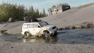 RC Mitsubishi Pajero Wagon - Offroad & rock crawling challenge - Element RC IFS