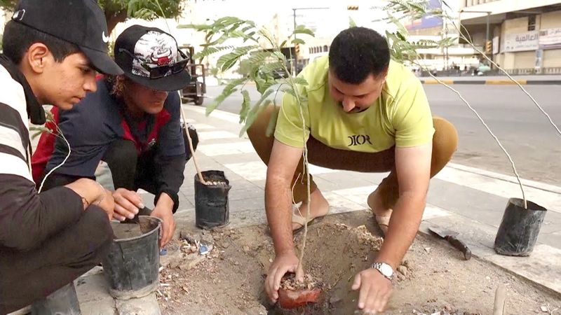 Садовод-волонтёр из Багдада раздаёт «бесплатный кислород» людям