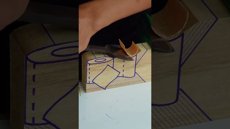 From Simple Wood to Stunning Art! 🔥 #Shorts