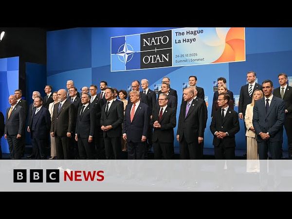 Nato members confirm defence and security spend to hit 5% of GDP by 2035 | BBC News