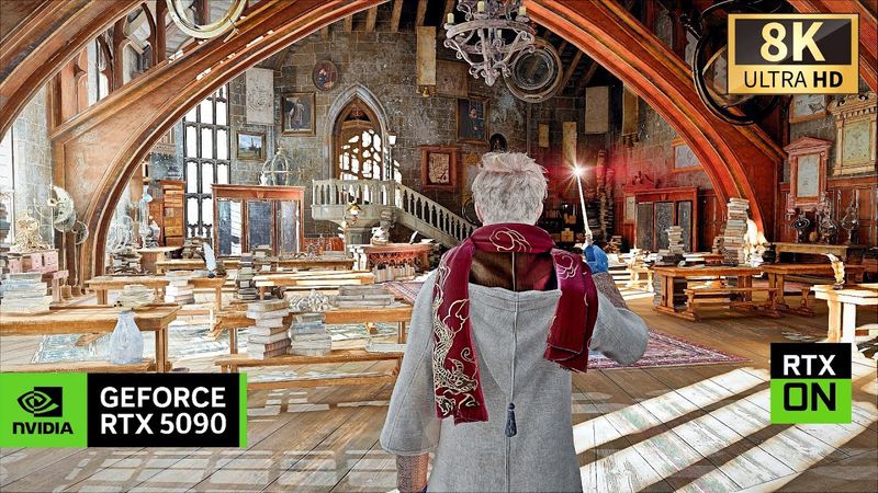 [8K] Hogwarts Legacy RTX 5090 - Extreme Ray Tracing Reshade Mod - AMAZING Ultra Realistic Graphics