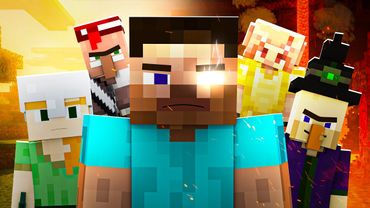 Witch piglin Raid (Minecraft Animation)