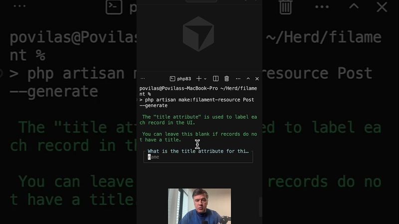 Laravel AdminPanel in 59 Seconds with Filament #laravel #filamentphp