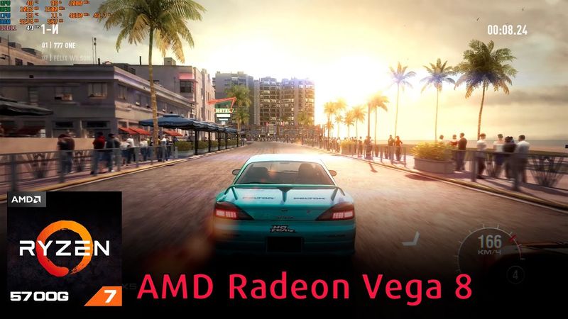 Grid 2 (2013) on AMD Radeon Vega 8