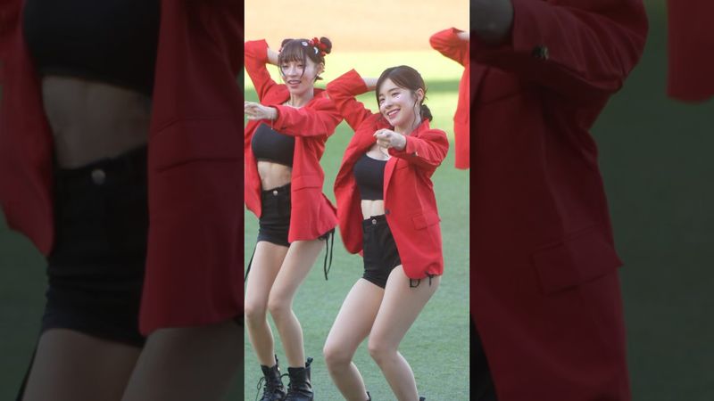 多慧開場舞〈Beat It〉超震撼！她的力道真的超強 @lee_dahye #李多慧 #이다혜 #啦啦隊 #cheerleader #棒球 #baseball #台湾野球チア #台湾野球 ￼