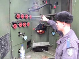 Работа ДДА-66 на жидком топливе