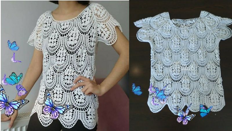 MAKING SUMMER BLOUSE WITH CROCHET