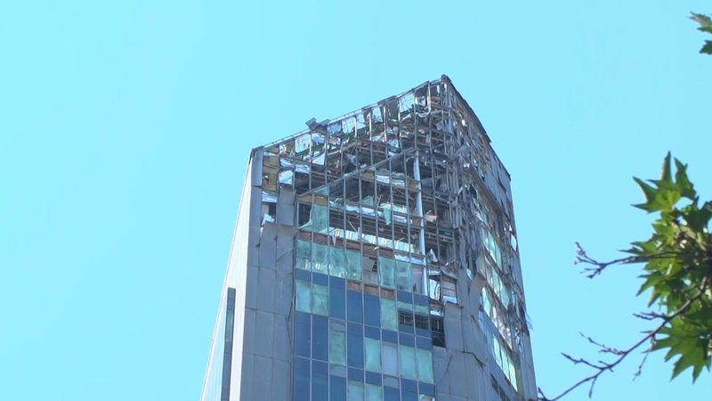 Damaged building following Israeli strike on Tehran | AFP