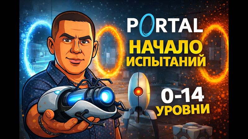 Portal 1 — Старт головоломок и порталов | Прохождение 0–14