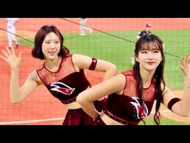 KT 위즈 김진아 이금주 치어리더 포항 원정 공연 영상