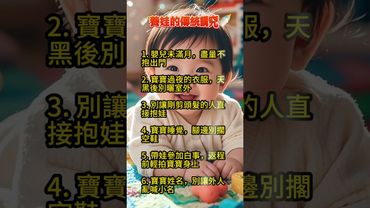 🍼養娃的傳統講究🍼 【老祖宗的智慧 】 #運勢 #正能量 #生肖