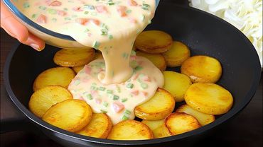 Potatoes with eggs are better than pizza! I cook it almost every day!