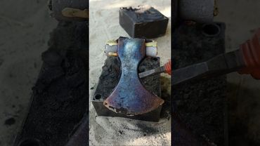 Casting Battle Axe with Copper Stamp
