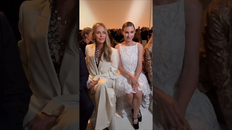 Le attrici di Hollywood Charlize Theron e Rooney Mara si sono incontrate questo pomeriggio a Parigi.