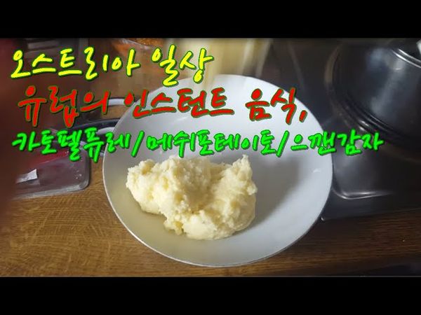 [오스트리아일상]  유럽 인스턴트 음식, 카토펠 퓨레, 메쉬포테이토, 감자퓨레