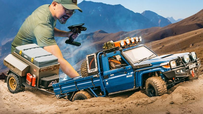 Rc Crawler Toyota RC Cars Towing Trailers: Extreme Off-Road Challenges