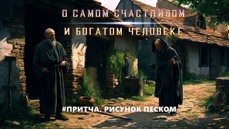 Притча о самом счастливом и богатом человеке l Рисунок песком