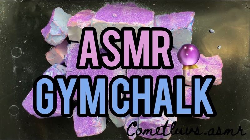 Crunchy and Powdery Dyed Gym Chalk Crush | Oddly Satisfying | Sleep-Aid | Asmr |