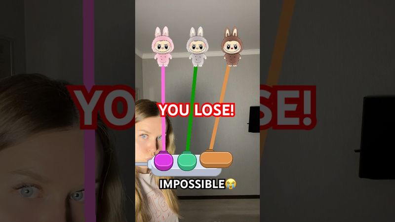 Labubu Charging Challenge🔋🐰IMPOSSIBLE😭#shorts