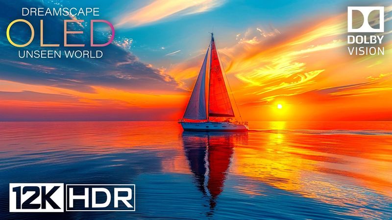 DREAMSCAPE 12K HDR 240fps Dolby Vision with Calming Music #4K #BGM