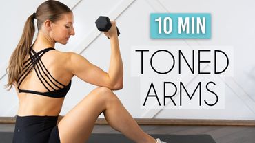 10 min TONED ARMS Workout (At Home Quick Burn)