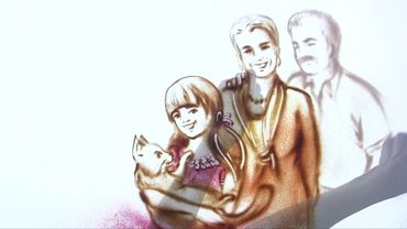 политическая реклама "Справедливая Россия". песочная анимация. Россия. 2021.