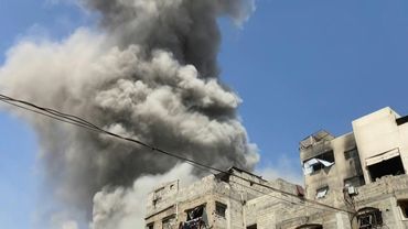 Palestinians inspect damage after Israeli strike on Gaza City | AFP