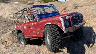 RC Land Rover Defender D90 rock crawling   Louise Class 1 CR-CHAMPS