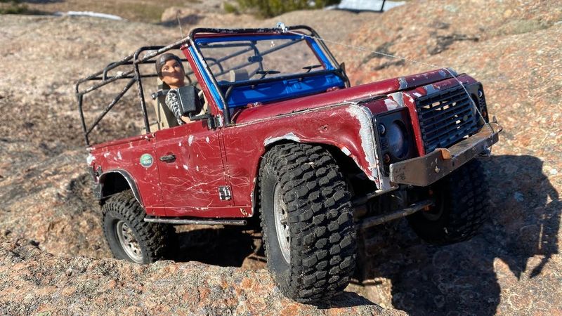 RC Land Rover Defender D90 rock crawling   Louise Class 1 CR-CHAMPS