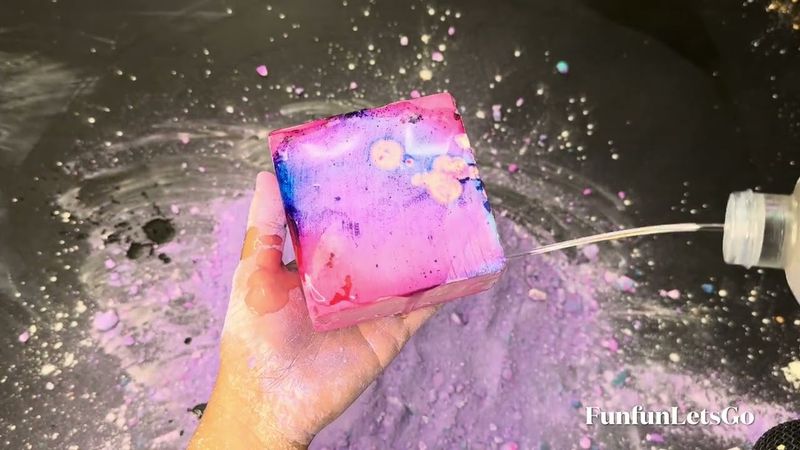 Beautiful Purple - Cornstarch + Baby Oil Overload ASMR