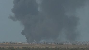 Massive cloud of smoke rises over southern Gaza Strip | AFP
