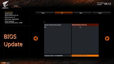 GIGABYTE B650 AORUS ELITE AX BIOS update