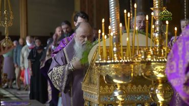 Божественная литургия в Троице-Сергиевой пустыни