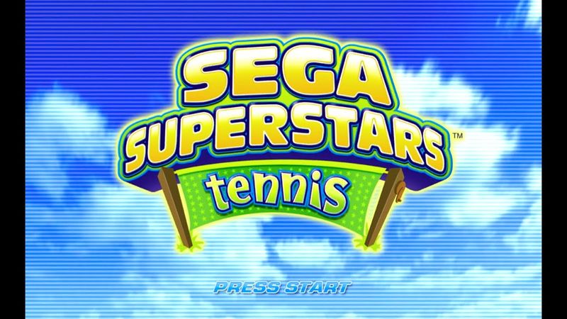 Sega Superstars Tennis Title Screen (PS2, PS3, Xbox 360, Wii)