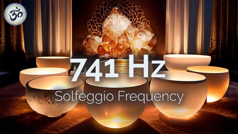 741 Hz Crystal Singing Bowls, Cleanse Infections & Dissolve Toxins, Boost Immune System