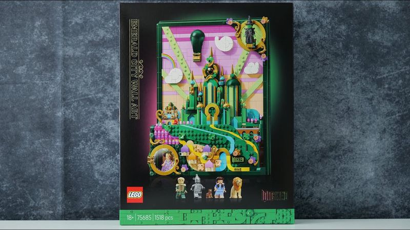 LEGO Wicked 75685 Emerald City Wall Art -  LEGO Speed Build Review
