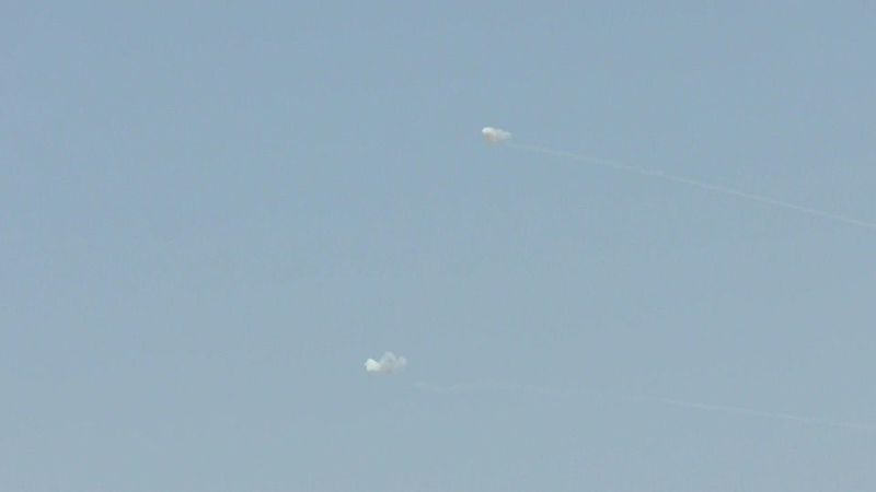 Rockets launched towards Israel, and smoke billows over Gaza | AFP