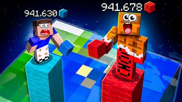 КТО ВЫШЕ ПОСТРОИТ СТОЛБ?! ВЛАДУС vs ЛЁНЯ в МАЙНКРАФТ